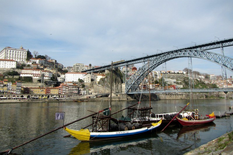 Boats on the Douro River Porto Portugal Boats on the Douro River Porto Portugal