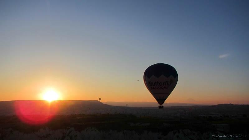 Sunrise Hot air balloon at sunrise in Cappadocia